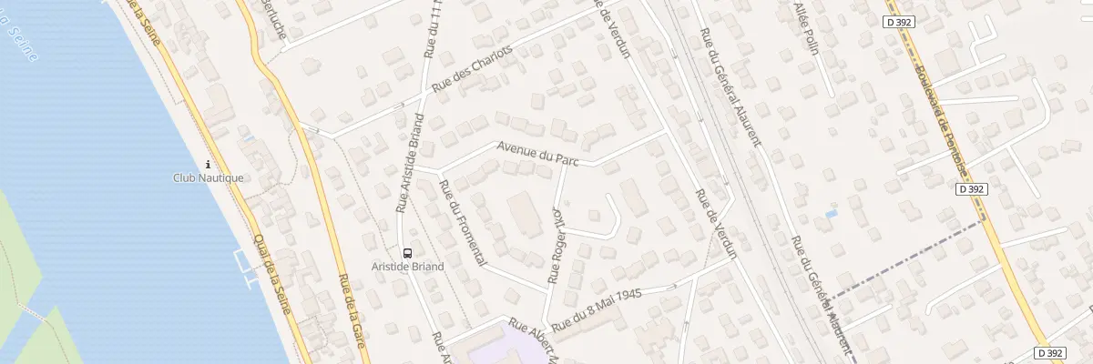 Plan du 14 Av du Parc à La Frette-sur-Seine