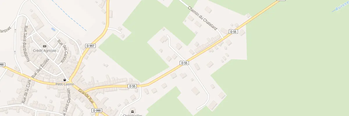 Plan du 20 Rue du Chatelard à Chénérailles