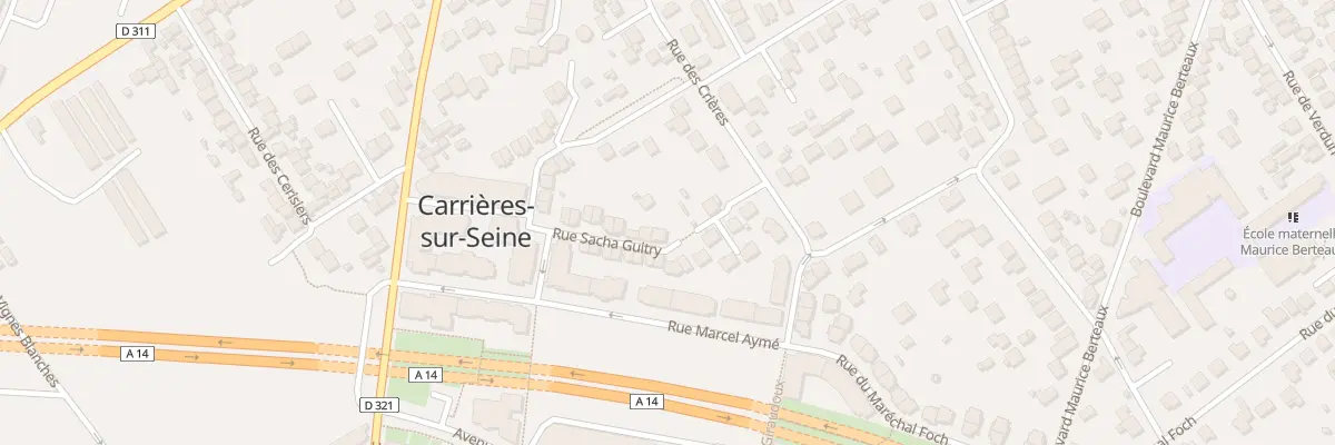Plan du 15 Rue Sacha Guitry à Carrières-sur-Seine