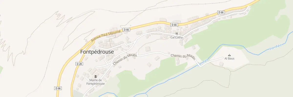 Plan du 125 Le Village à Fontpédrouse