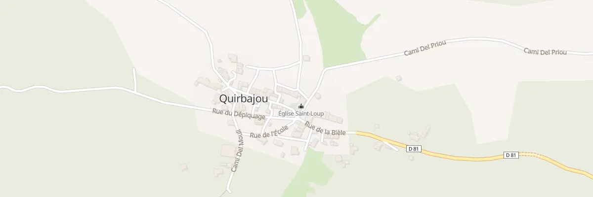 Plan du 2 Rue de la Piale à Quirbajou