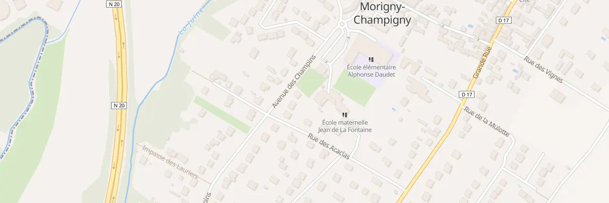 Plan du 46 Av des Champins à Morigny-Champigny