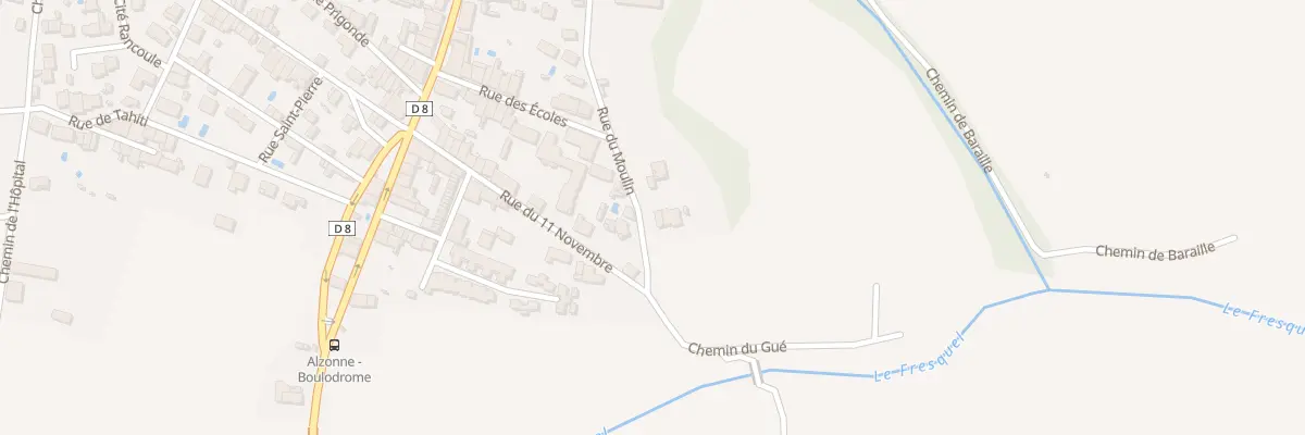 Plan du 35 Rue du Moulin à Alzonne