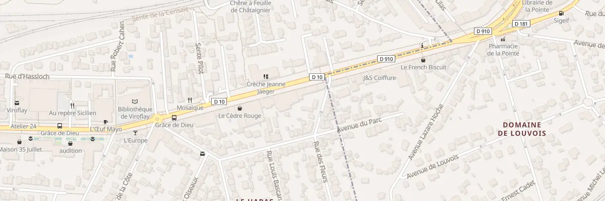 Plan du 5 Av du Général Leclerc à Viroflay