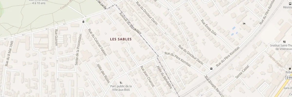 Plan du 5 Av du Belvédère à Viroflay