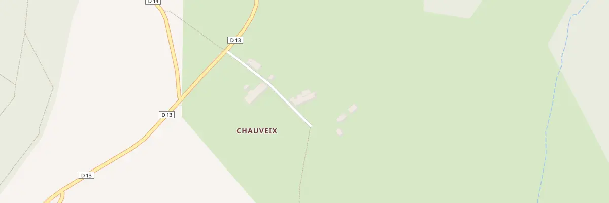 Plan du 2 Chauveix à Toulx-Sainte-Croix