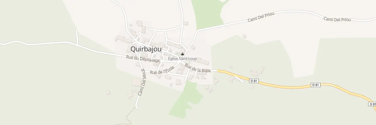Plan du 1 Rue de la Bièle à Quirbajou