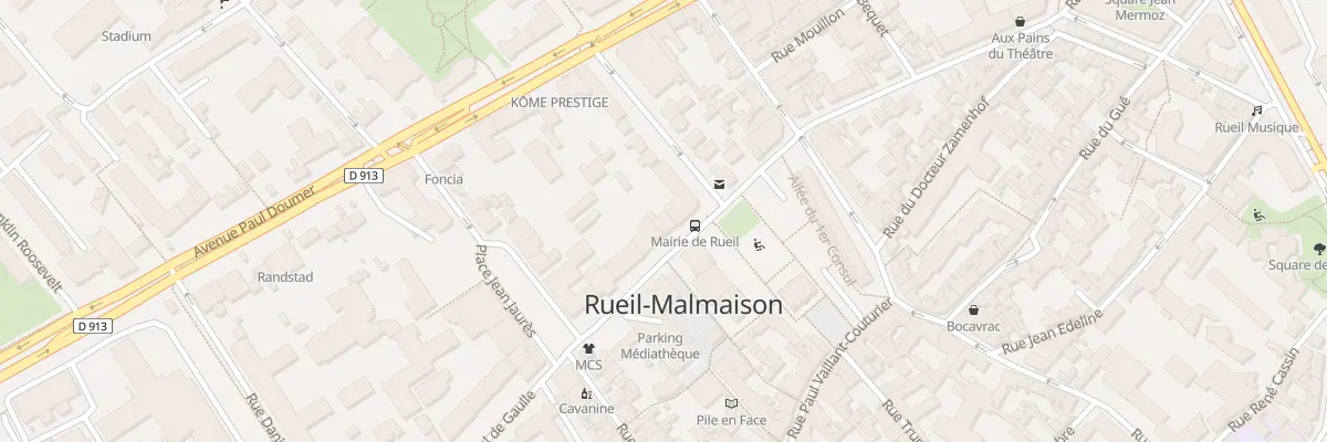 Plan du 10 Bd du Maréchal Foch à Rueil-Malmaison