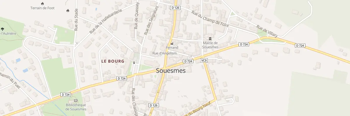 Plan du 3 Rue du 17 Juin à Souesmes