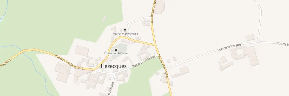 Plan du 1 Rue de l’Eglise à Hézecques