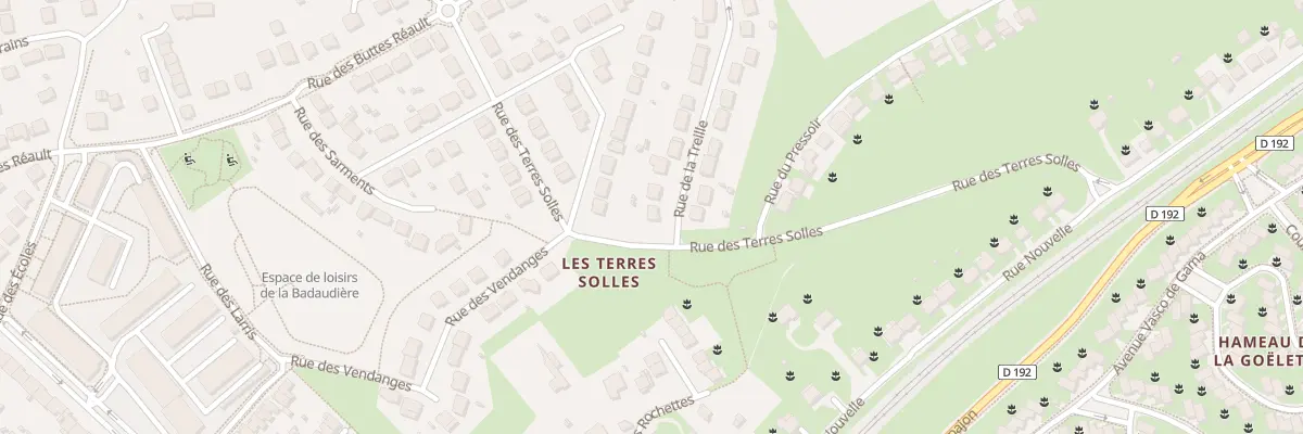 Plan du 1 Rue de la Treille à Breuillet