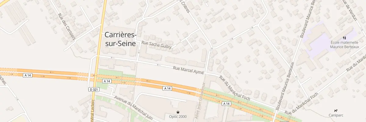 Plan du 7 Rue Marcel Aymé à Carrières-sur-Seine