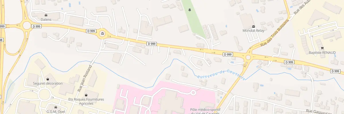 Plan du 72 Rte de Millau à Albi