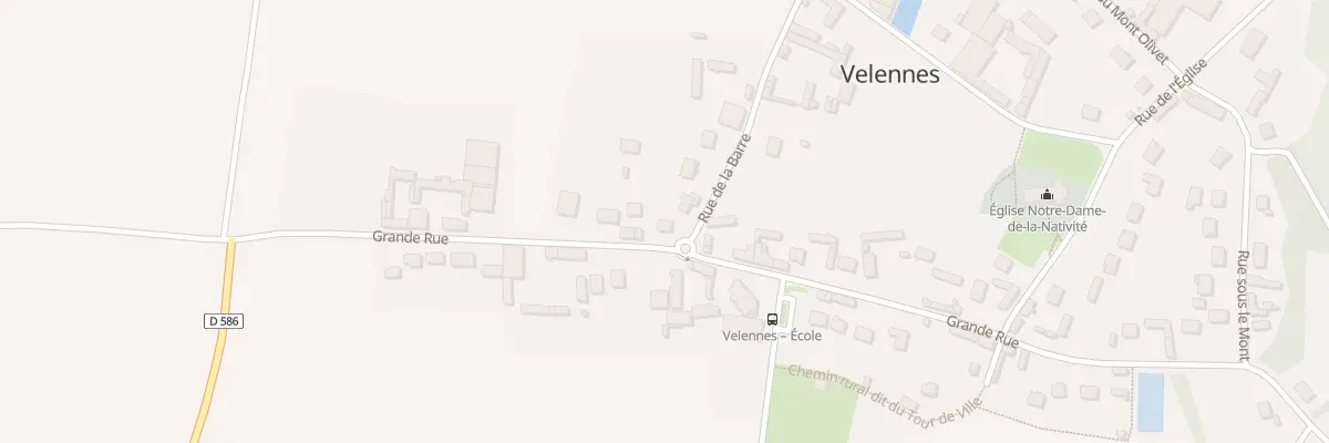 Plan du 1 Rue de la Barre à Velennes