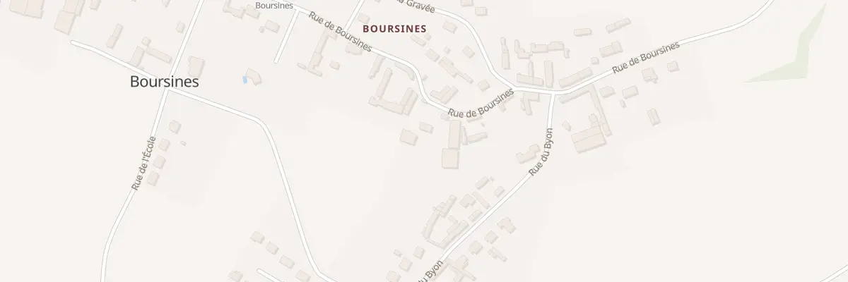 Plan du 36 Rue de Boursines (boursines) à Oroër
