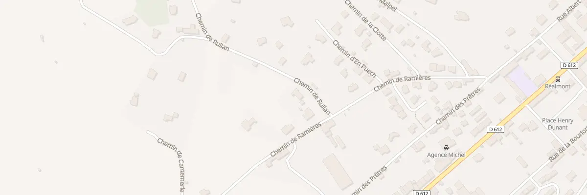 Plan du 3 Che de Rullan à Réalmont