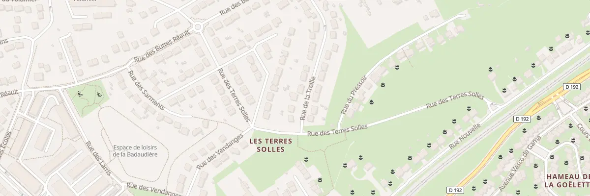Plan du 5 Rue de la Treille à Breuillet