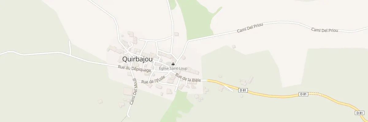 Plan du 2 Vc Cami Del Priou à Quirbajou