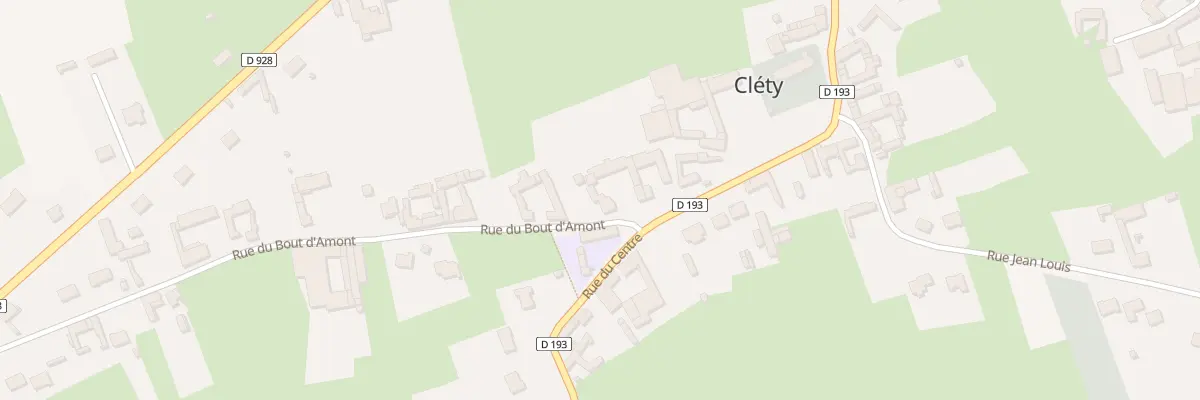 Plan du 2 Rue du Bout d’Amont à Cléty