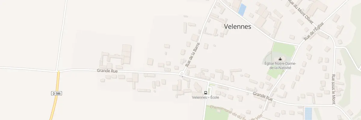 Plan du 3 Rue de la Barre à Velennes