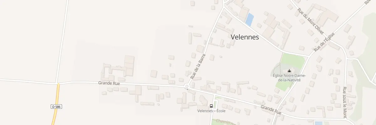 Plan du 5 Rue de la Barre à Velennes