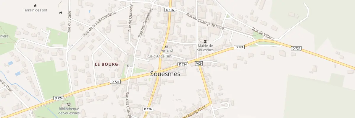 Plan du 5 Rue du 17 Juin à Souesmes