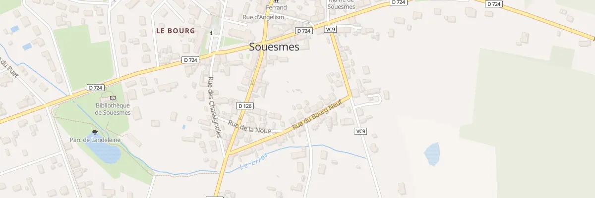 Plan du 10 Rue du Bourg Neuf à Souesmes
