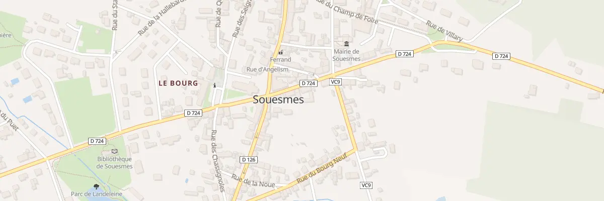 Plan du 20C Rue du 17 Juin à Souesmes