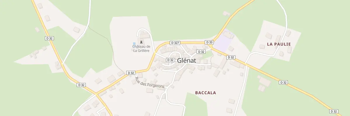 Plan du 5042 Le Bourg à Glénat