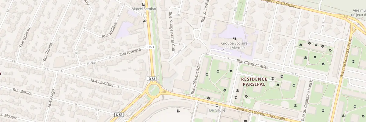Plan du 25 Rue Nungesser et Coli à Vélizy-Villacoublay
