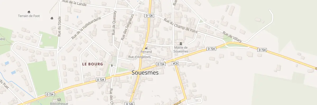 Plan du 5 Rue de la Croix Blanche à Souesmes