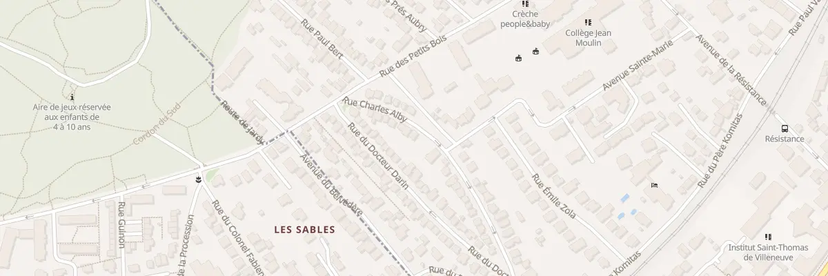 Plan du 25 Rue Charles Alby à Chaville