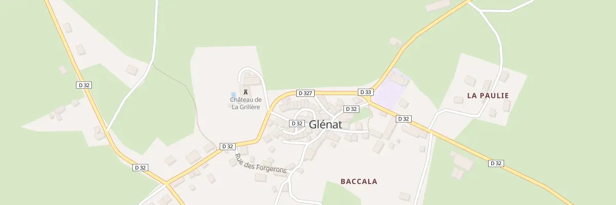 Plan du 5050 Le Bourg à Glénat