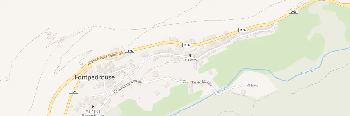 Plan du 107 Le Village à Fontpédrouse