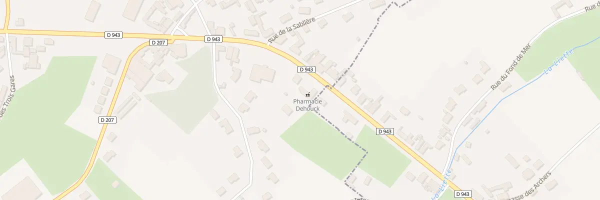 Plan du 3 Rte Route Nationale No 43 à Moulle