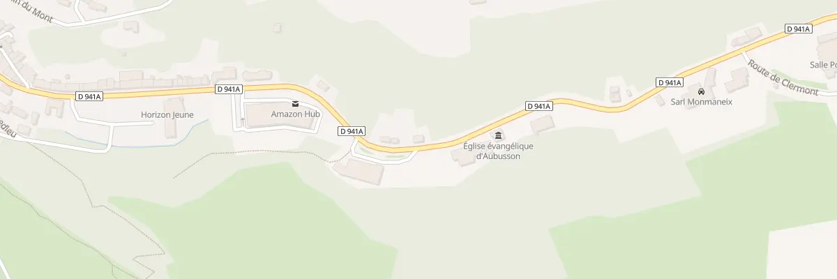 Plan du 9004 Av d’Auvergne à Aubusson
