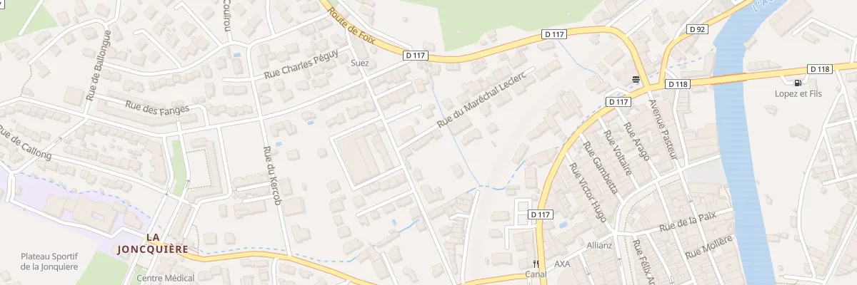Plan du 23 Rue Maréchal Leclerc à Quillan