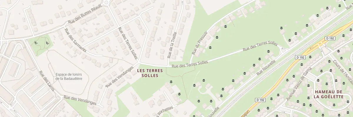 Plan du 2 Rue de la Treille à Breuillet