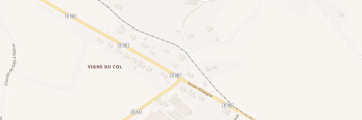 Plan du 9002 Rte d’Alaigne à Malras