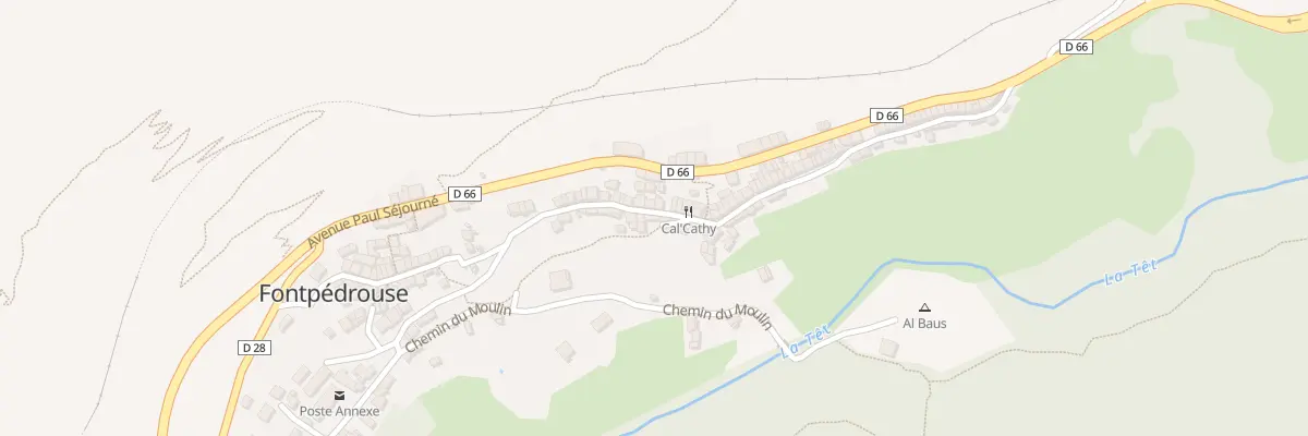 Plan du 9003 Le Village à Fontpédrouse