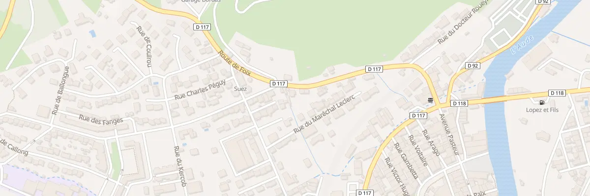 Plan du 13 Rte de Foix à Quillan