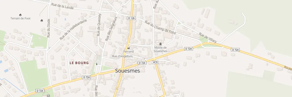 Plan du 3 Rue du Bois à Souesmes