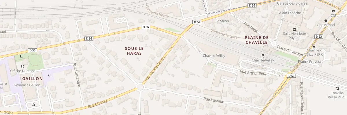 Plan du 9 Rue Carnot à Viroflay