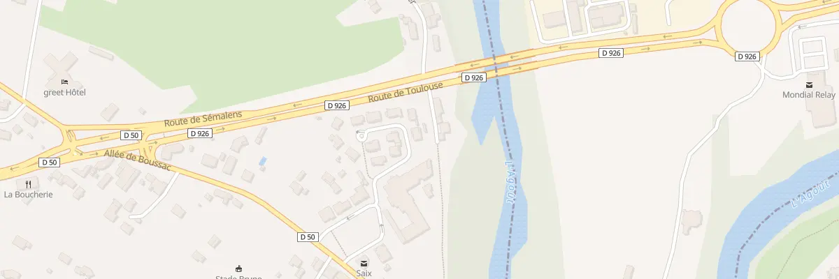 Plan du 2 Rue Hameau du Rivet à Saïx