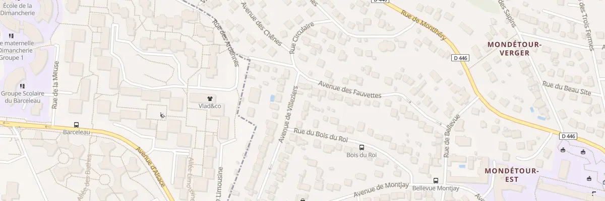 Plan du 3 Av de Villeziers à Orsay