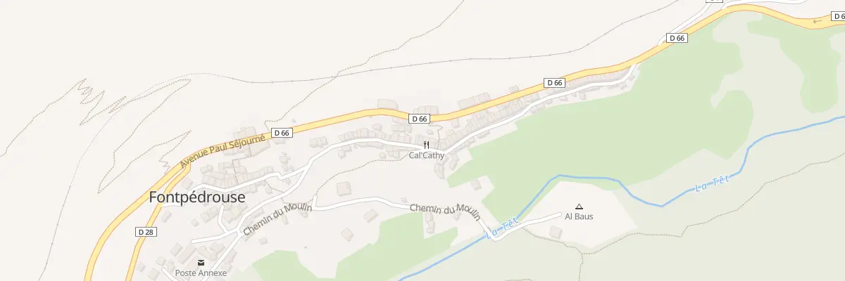 Plan du 79 Le Village à Fontpédrouse