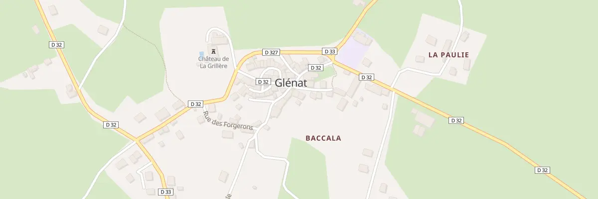 Plan du 5033 Le Bourg à Glénat