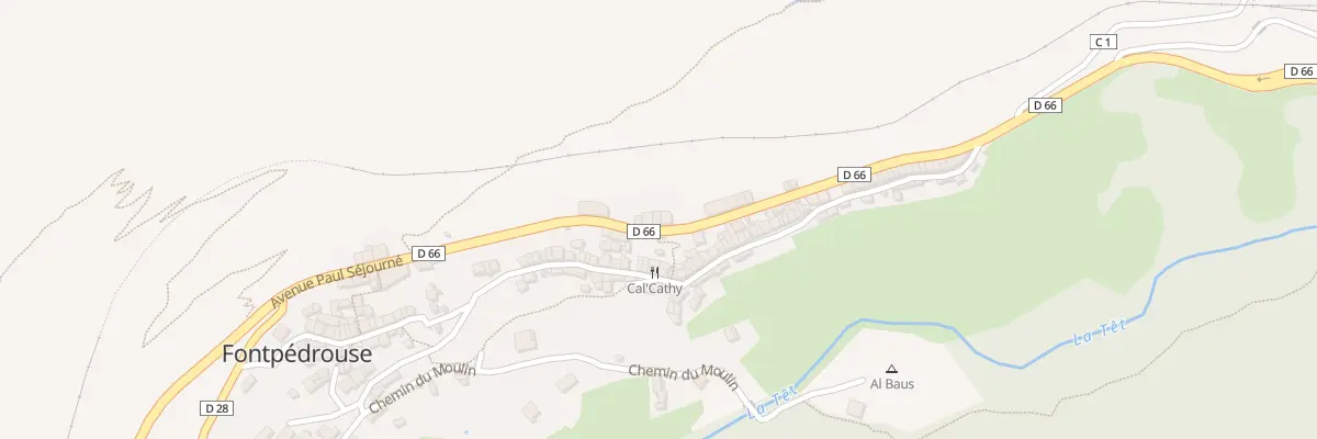 Plan du 39 Le Village à Fontpédrouse