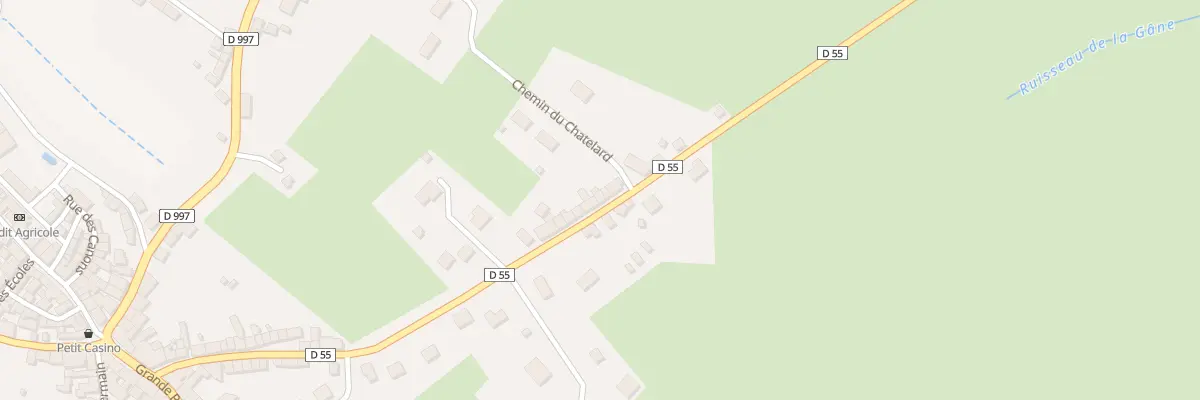 Plan du 8 Rue du Chatelard à Chénérailles