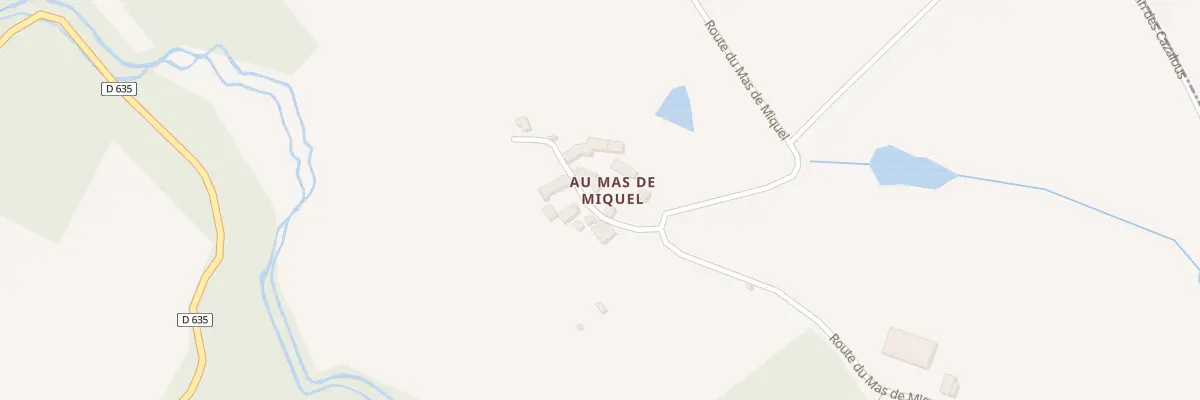 Plan du 5102 Au Mas de Miquel à Vaureilles